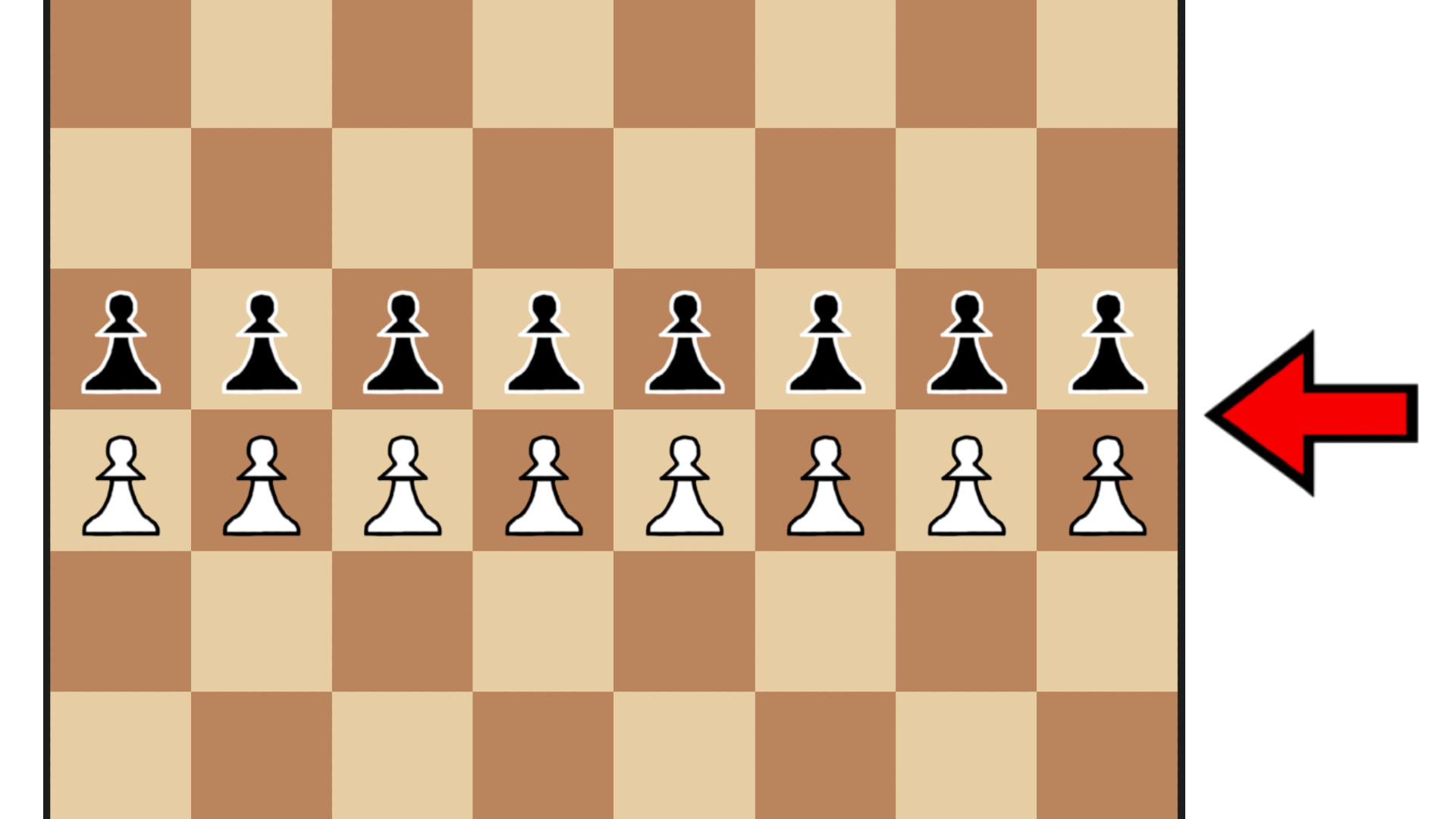Pawns Pushed to the Middle